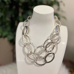 ✔Silver Large Chain Link Necklace